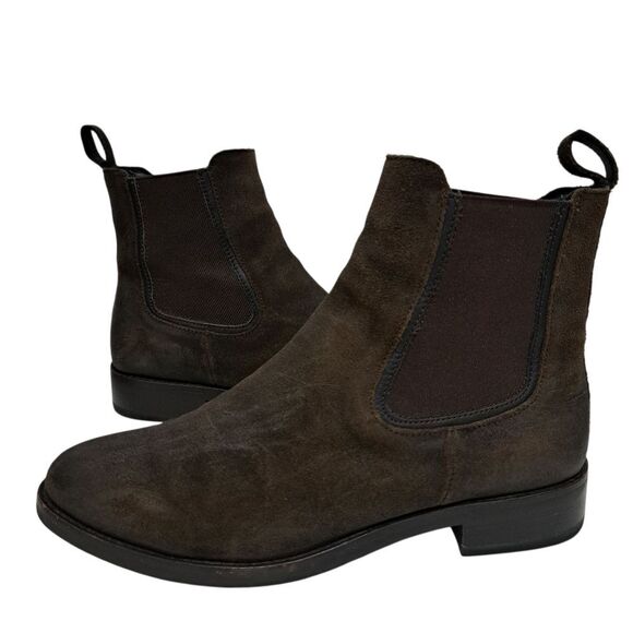 Thursday Boot Co. The Duchess Grunge Streetwear Dark Olive Suede Size 8 - Picture 4 of 15